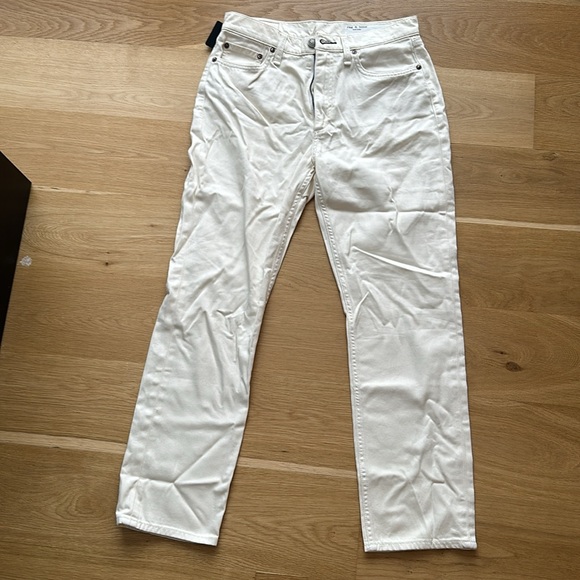 Rag and bone ecru wren slim jeans size 26 (2-4) new - Picture 6 of 6